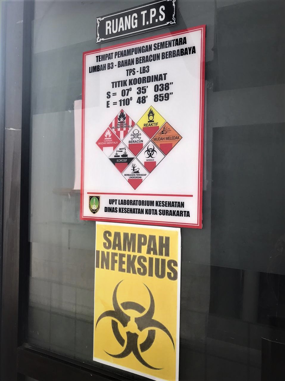 Signage for hazardous waste storage